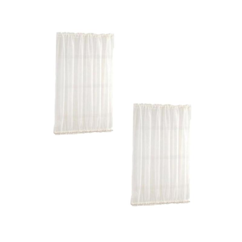 Jual Oem Set Of 2 Home French Glass Door Curtains Blackout Curtain White 137x102 Cm Online November 2020 Blibli Com