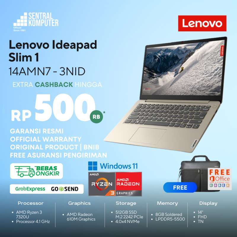 Lenovo Ideapad 1 14Amn7 - Harga Terbaru Juni 2026 | Blibli