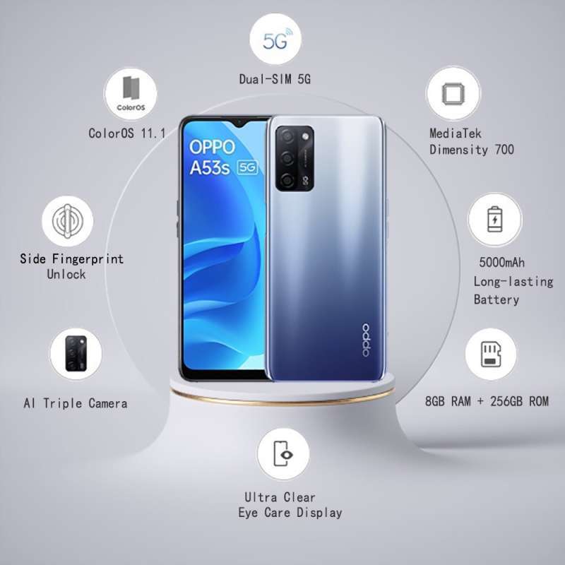 Daftar 5 Harga Hp Android Murah Terbaru 2023, Rekomendasi Hp 1 Jutaan! Jual Hp oppo A53s RAM 8gb/256gb di Seller Homephone_Cell - Duren Tiga, Kota Jakarta Selatan | Blibli