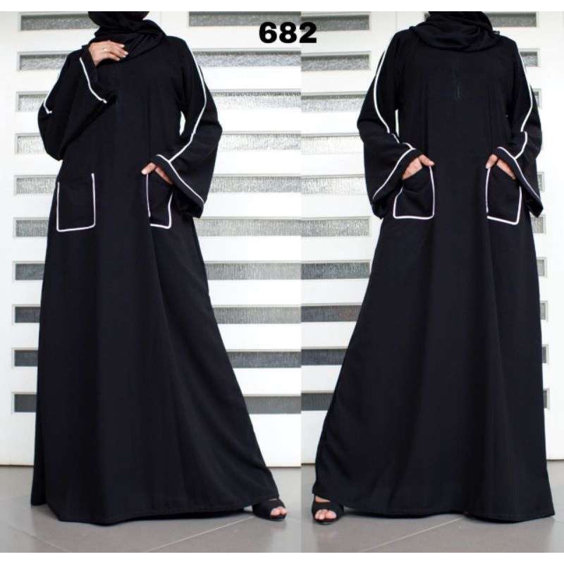 Promo Abaya List Gamis Hitam Dress Maxi Arab Saudi 682 Diskon 35 Di Seller Gudang Fashion Termurah Purwodadi Kab. Purworejo Blibli