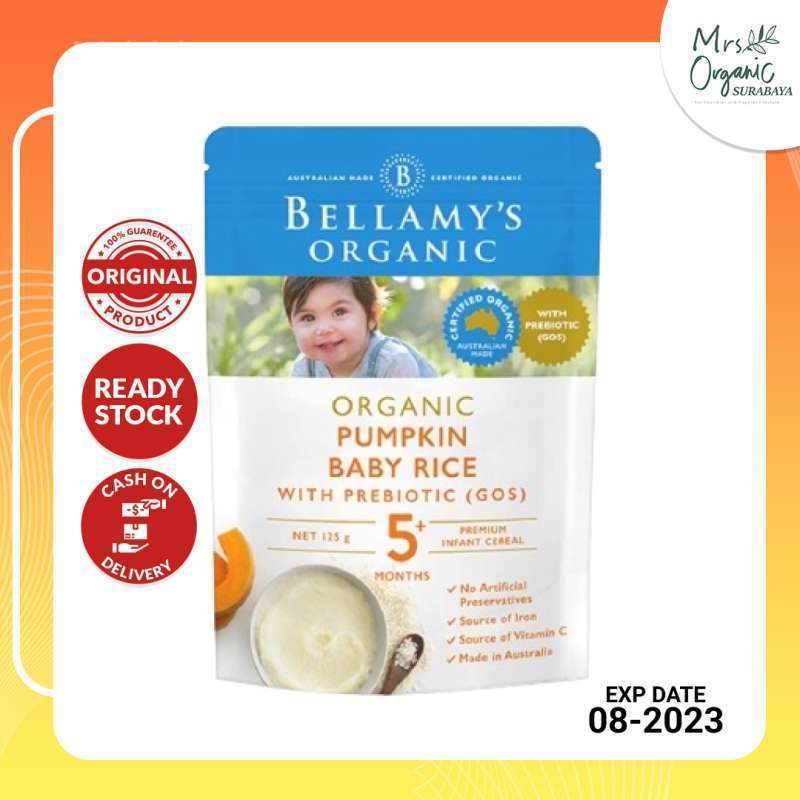 Bellamy pumpkin baby rice clearance