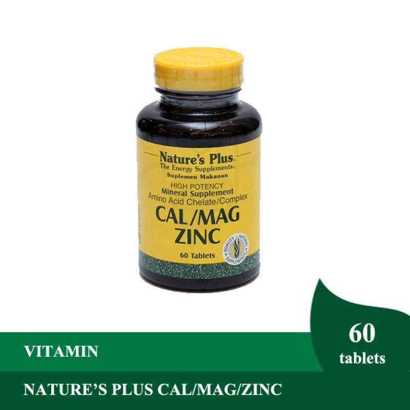 Jual Nature S Plus Cal Mag Zinc 60 Tablet Suplemen Kalsium Tulang Zat Besi Magnesium Online November 2020 Blibli Com