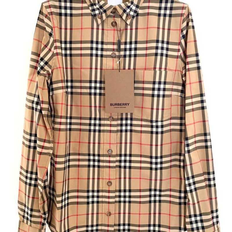 Burberry Long Sleeved Vintage Check Button Down Shirt Woman Co