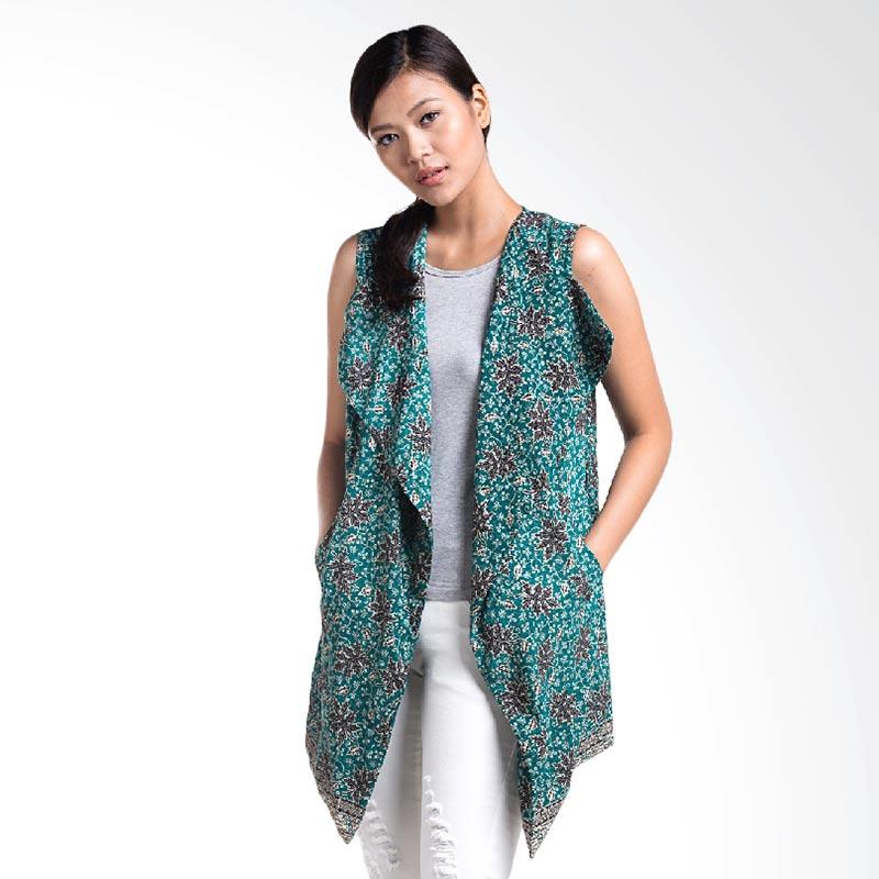 Anakara Spell Out Vest Maple Fall Outer Wanita - Green