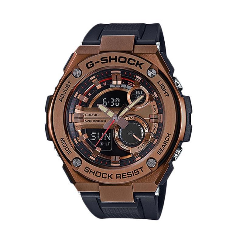 CASIO G-Shock GST-210B-4A G-STEEL Jam Tangan Pria - Black Rose Gold