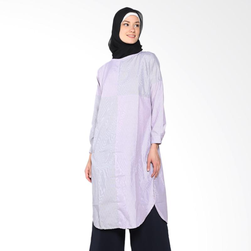 Chick Shop CO-72-02-UH Cross Leaf Tunic Muslim - Purple