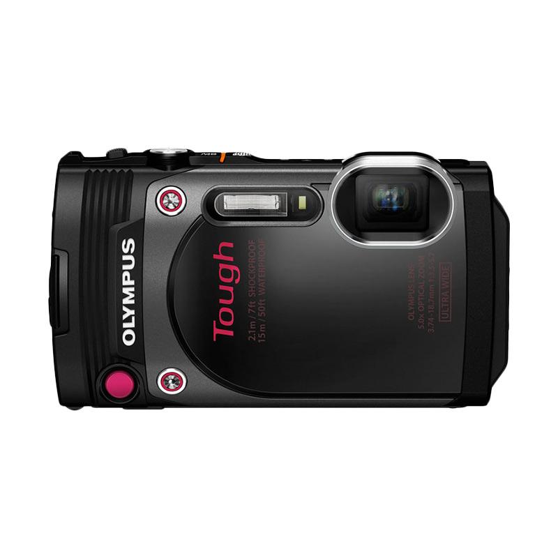 Olympus Stylus Tough TG-870 Kamera Pocket Waterproof - Black + Free Memory 8GB Class 4 + LCD Screen Guard