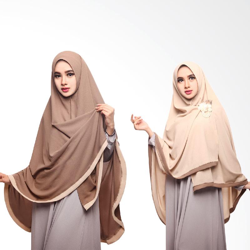 Cotton Bee Paket Khimar Amora 1 Seri 2 Warna dan Tasbih
