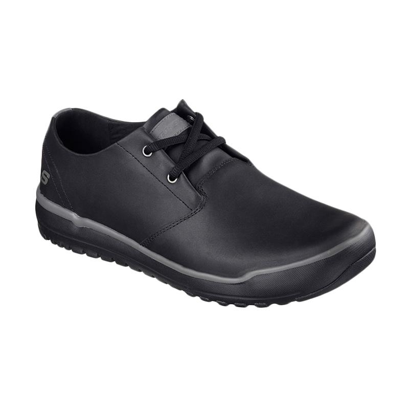 Skechers Relaxed Fit 64724BLK Sepatu Kasual Pria - Hitam