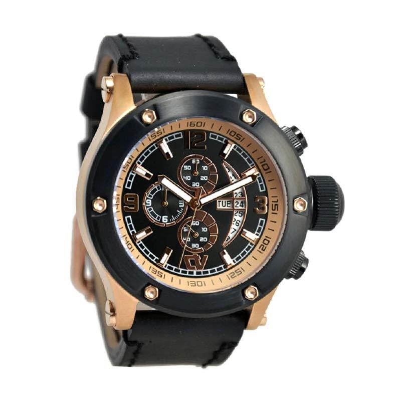 Christ Verra 52300G-28 Jam Tangan Pria - Hitam Rosegold