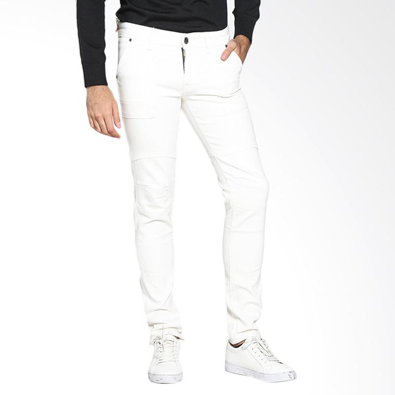 VM Celana Fashion Jeans Denim Slim Panjang - Putih