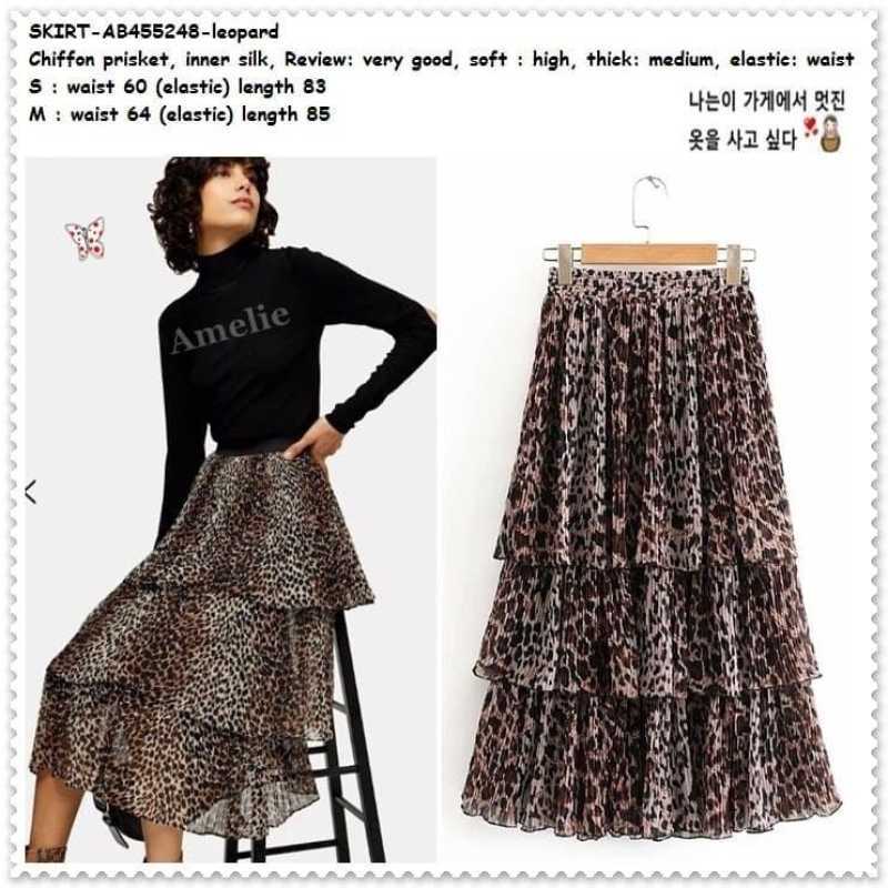 Midi rok leopard 2025