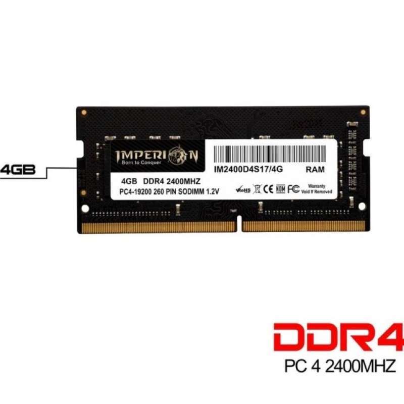 Ddr4 2400mhz Pc 19200 4gb Ddr4 2400mhz Laptop Ram SODIMM IMPERION