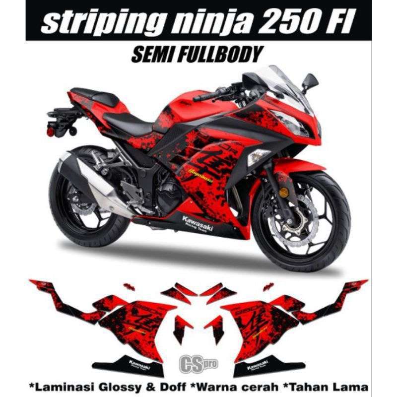 Decal ninja shop 250 fi