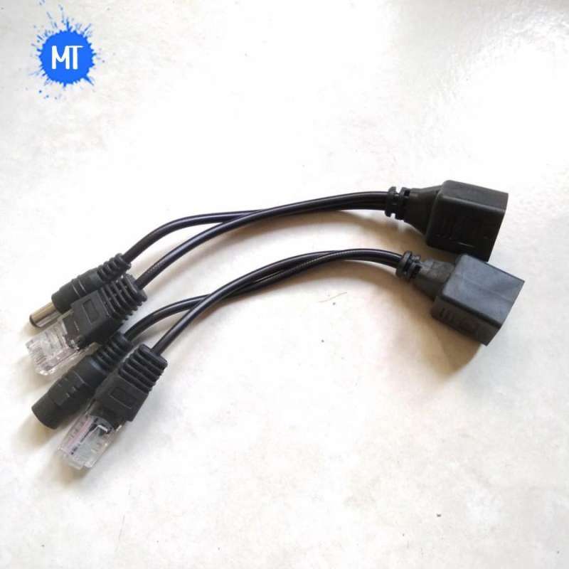 Kabel Poe spliter injector cctv Ip Camera cable lan (1 set)