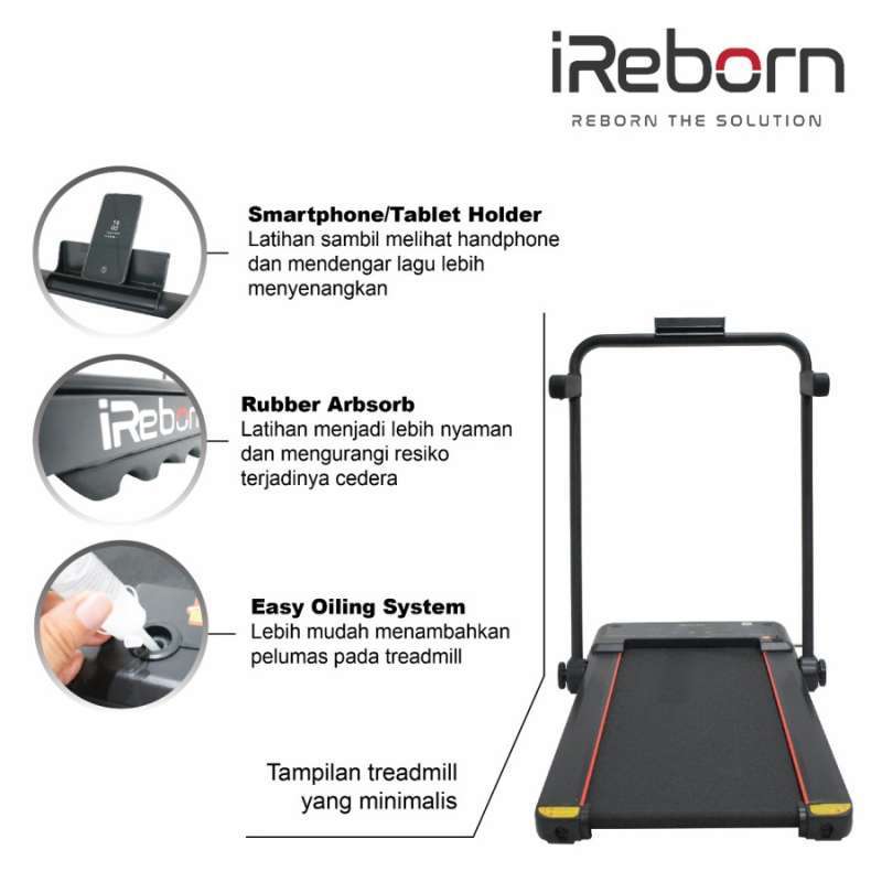 Jual Ireborn - Treadmill Elektrik 1 Fungsi Siena - Walking Pad Di Seller Kugi Store - Margahayu, Kota Bekasi | Blibli