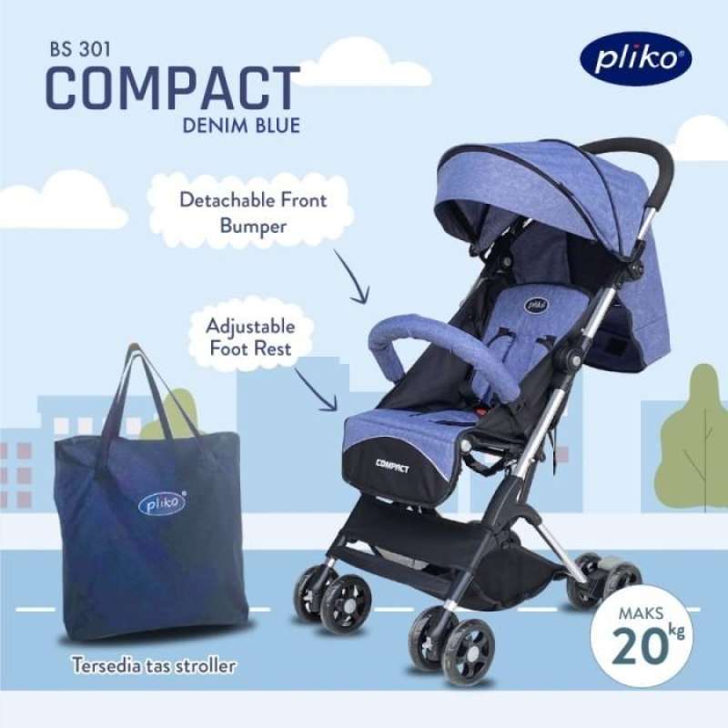 Jual Pliko Compact Bs 301 Stroller Cabin Size Kereta Bayi Di Seller As Market Online Ploso 2 Kota Surabaya Blibli