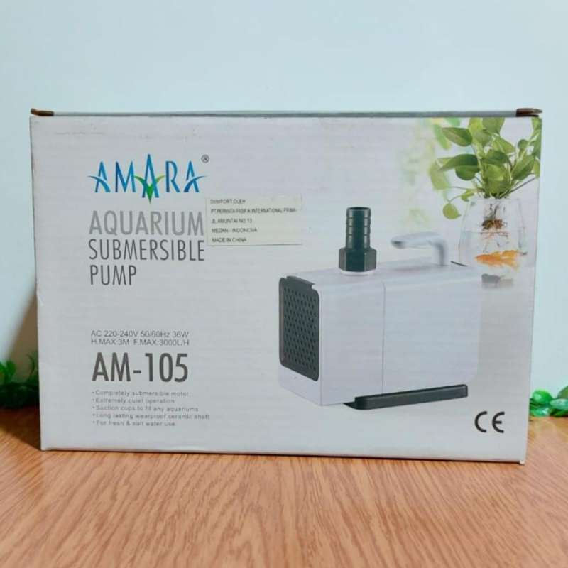 POMPA AQUARIUM AMARA AM 105 MESIN POMPA AIR WATER PUMP LOW WATT