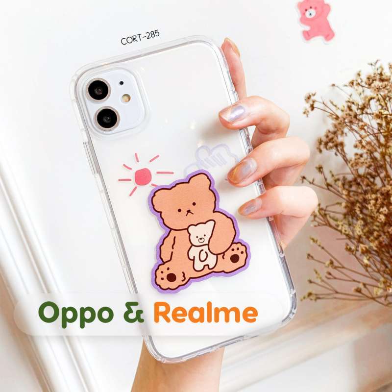 Teddy Bear Korean Bear Phone Case Promo Kelontongunik OPPO