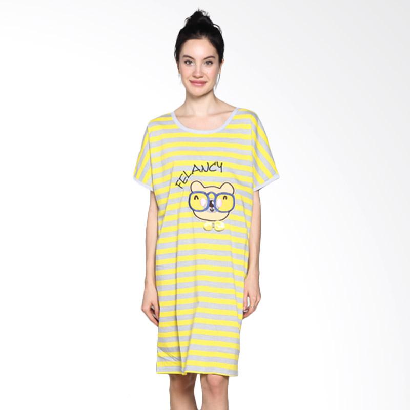 Felancy 078-NE2020 Casual Wear Sleepwear Baju Tidur - Yellow