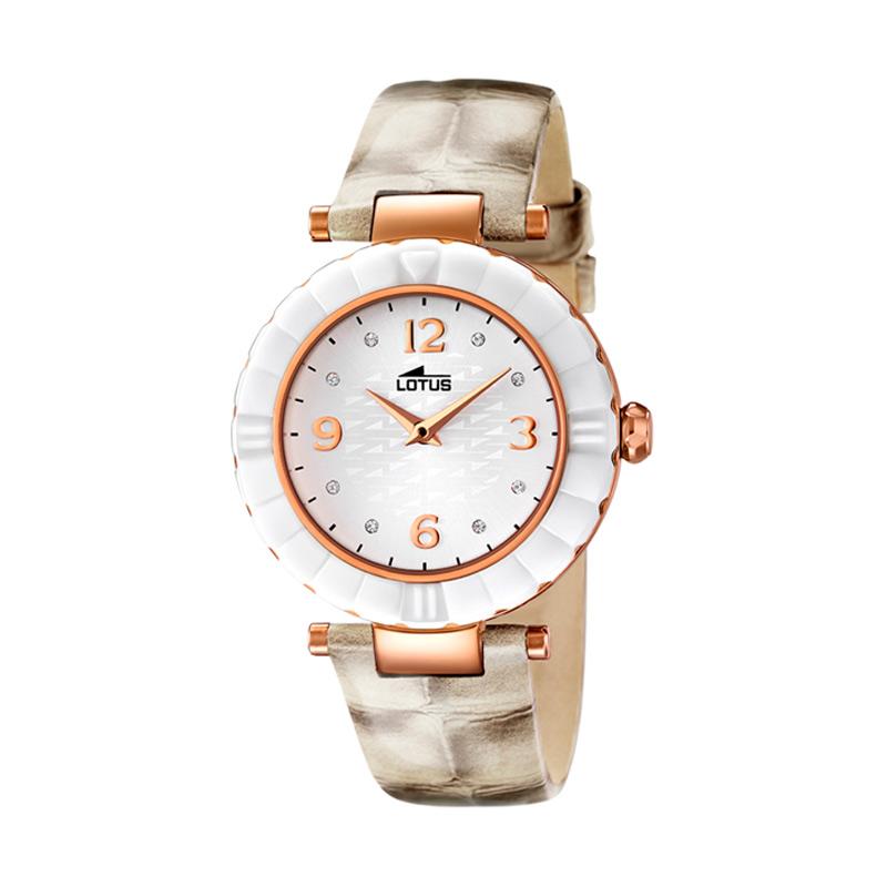 Lotus Women's Watch LOT L15912/2 White Rose Gold Leather