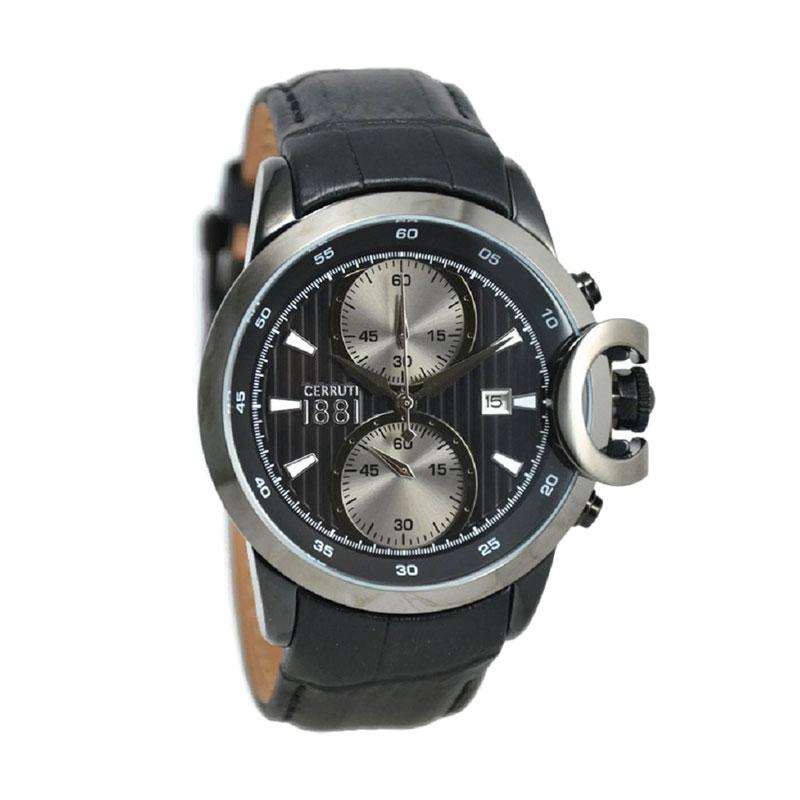 Cerruti 1881 CRA133SBU02BK Jam Tangan Pria - Hitam Silver