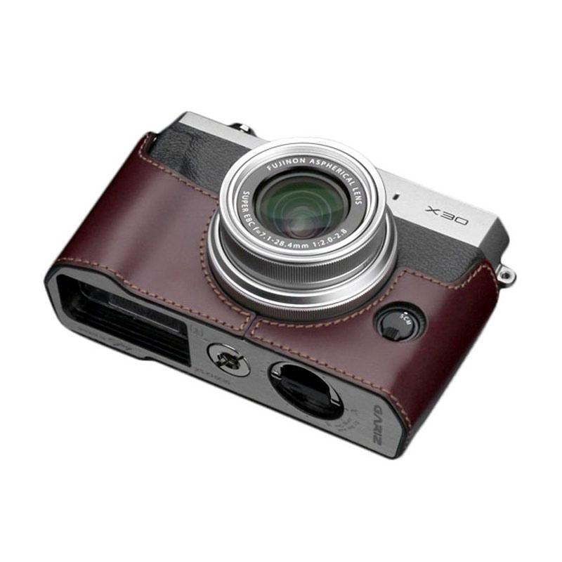 Promo Gariz Xs-chx30br Half Cover Casing For Fujifilm X30 Brown