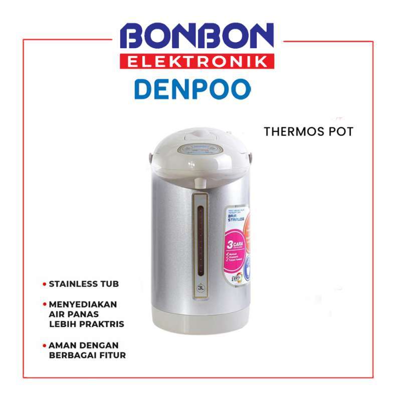 Denpoo DEP-138 VT Termos Listrik 3.0 Liter / DEP 138 VT DEP 831