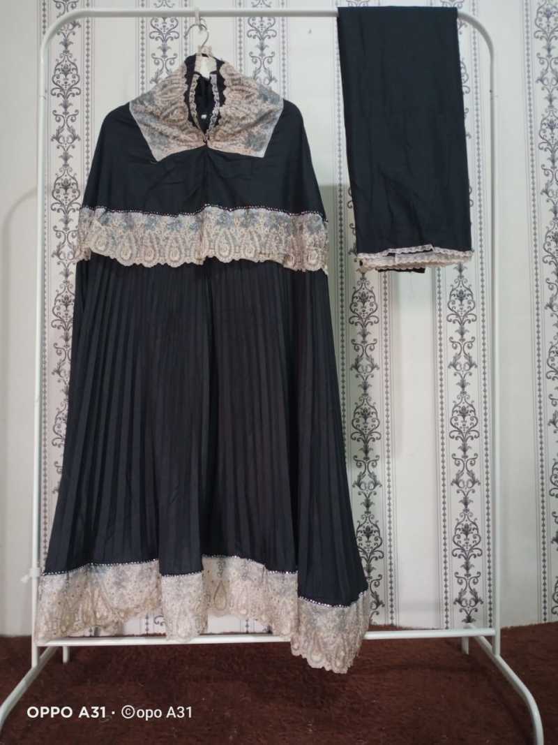 Jual New Mukena Katun Plisket Renda Bordir Swarovski Online Februari 2021 Blibli