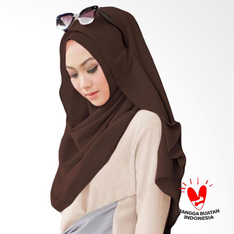 Milyarda Hijab Belle Pashmina Instant - Coklat Tua