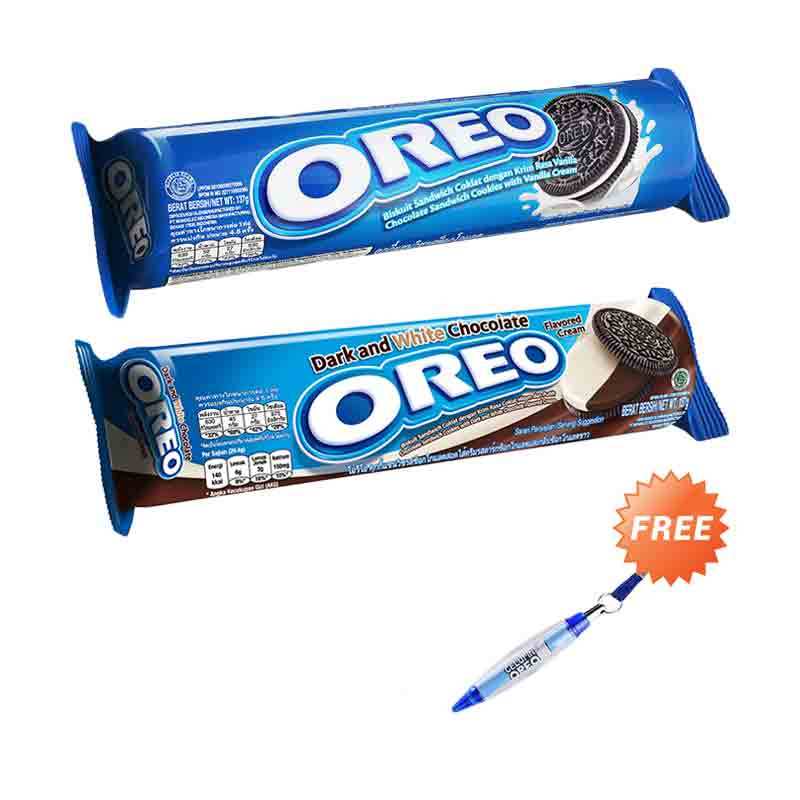Oreo Paket 1 Oreo Dark White 137 G 1 Oreo Vanila 137 G Free Oreo Pen Terbaru September 2021 Harga Murah Kualitas Terjamin Blibli