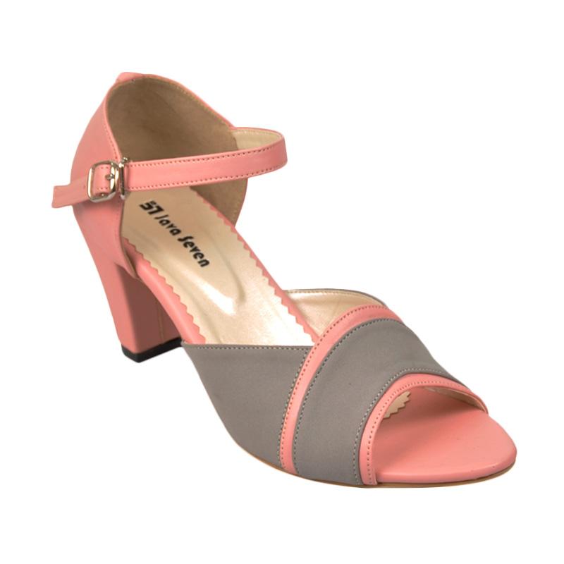 JAVA SEVEN Oweje 001 Sepatu High Heel Wanita - Pink Grey