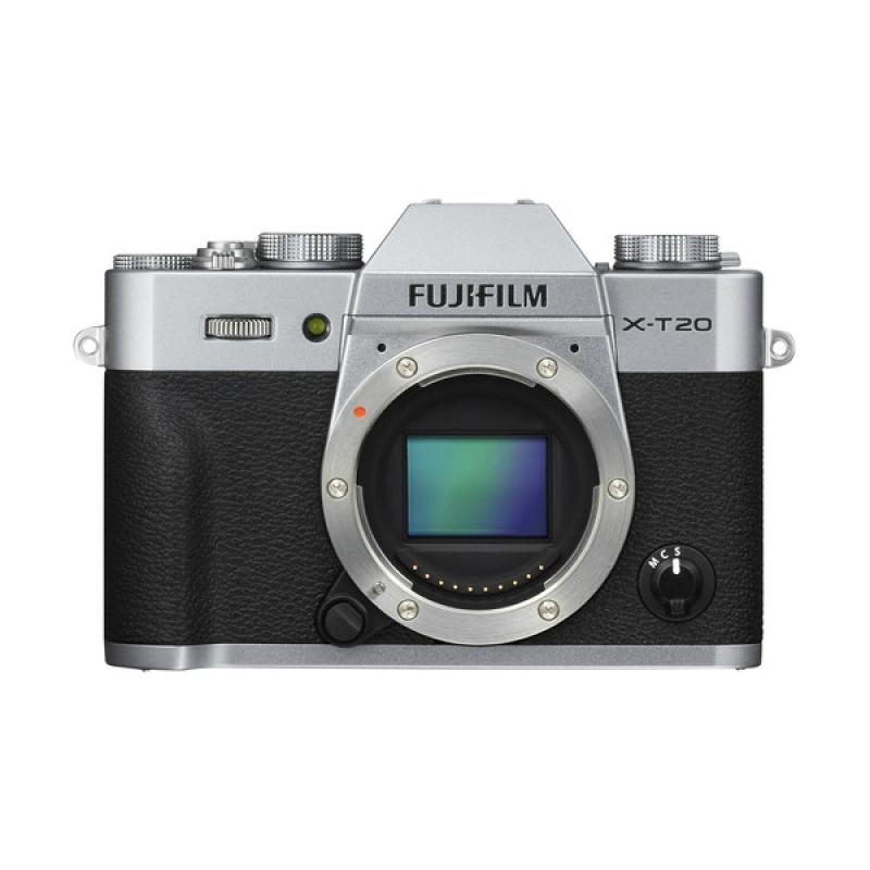 Fujifilm X-T20 Body Only Kamera Mirrorless XT20 - Silver + Instax Share SP-2 Gold