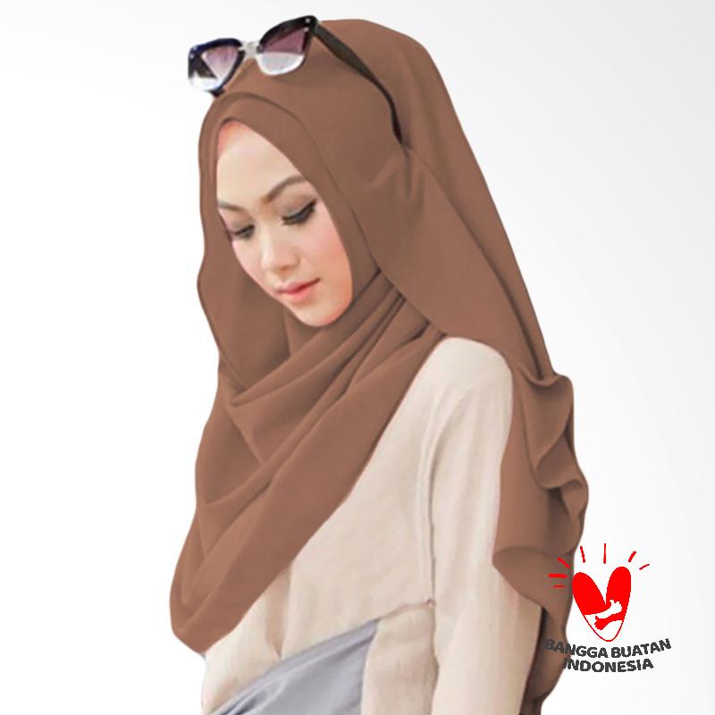 Milyarda Hijab Belle Pashmina Instant - Coklat Muda