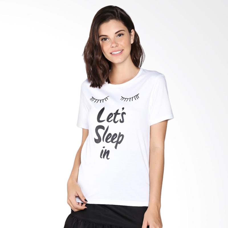 Bready Shop Tumblr Let's Sleep In T-shirt - White Extra diskon 7% setiap hari Extra diskon 5% setiap hari Citibank – lebih hemat 10%