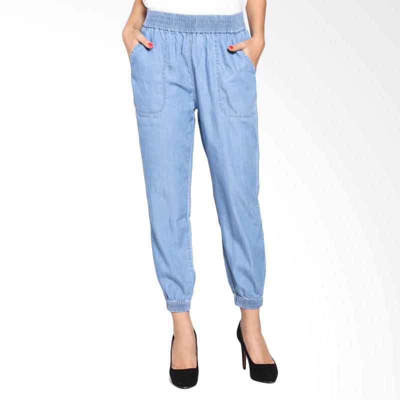 Contempo A1116J05-C74 Long Pants Skinny Celana Wanita - Blue