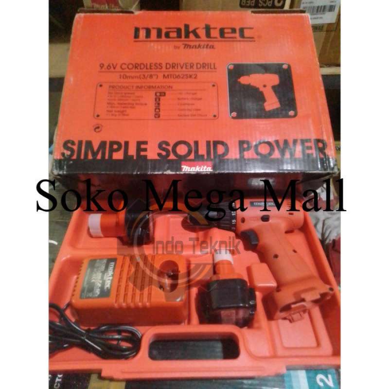 Promo Available mesin bor baterai cordless driver drill Maktec MT