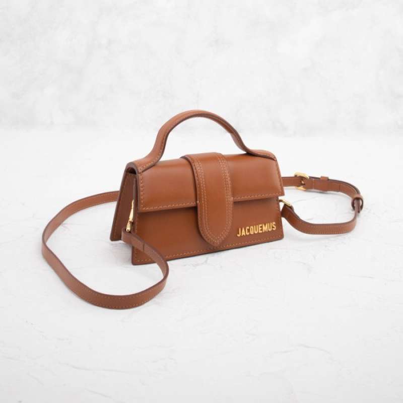 Jual Tas JACQUEMUS LE BAMBINO CALF LEATHER IN LIGHT BROWN 100