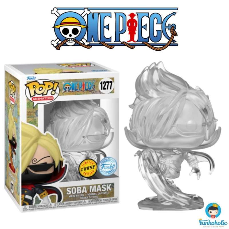 Funko POP! One Piece Soba Mask Sanji Raid Suit Translucent [CHASE]