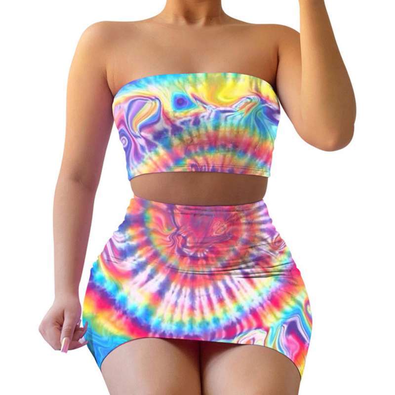 Promo Bluelans Women Summer Tie Dye 
