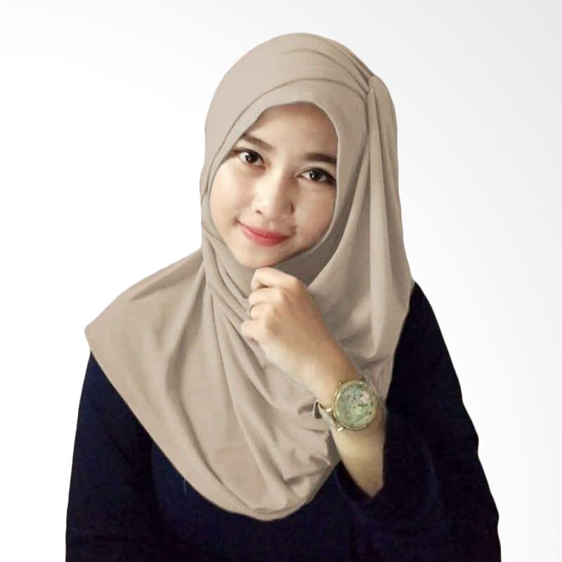 Hijabku Murah Hana Ceruti Hijab Instan - Coklat Muda