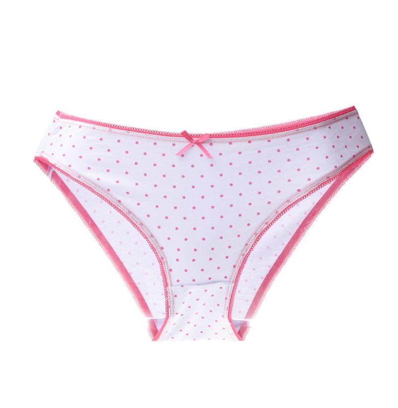 Quinn QN-1-05-16-86827 Panties Polkadot Ribbon Ties - White Pink