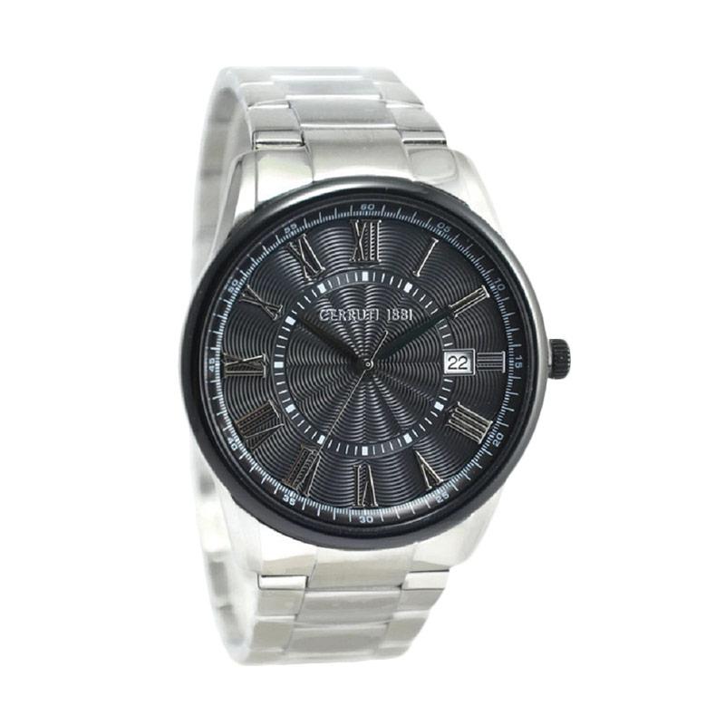 Cerruti CRA103STB02MS-1 Jam Tangan Pria - Silver Hitam