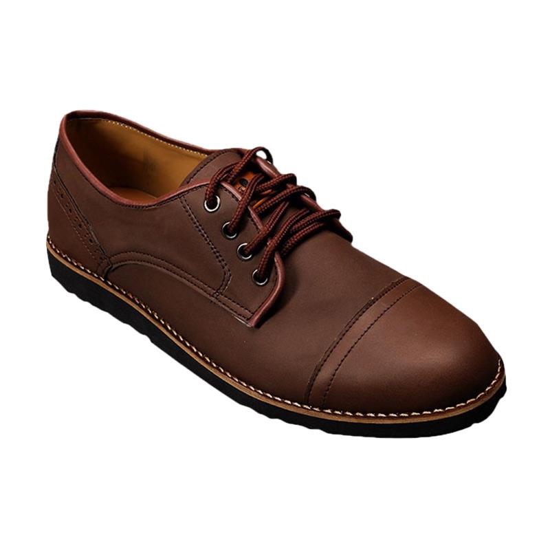 Sollu Footstep Pedro Casual Sepatu Pria - Dark Brown