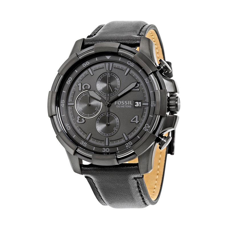 Fossil FS5133 Grant Chronograph Jam Tangan Pria - Full Black