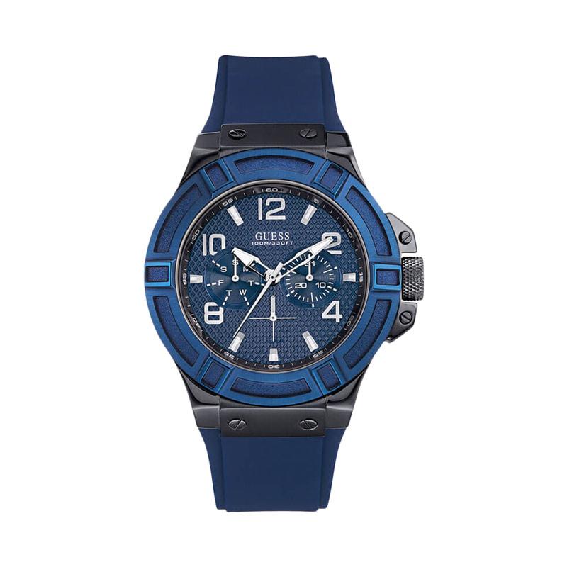 Guess W0248G5 Rigor Jam Tangan Pria - Blue