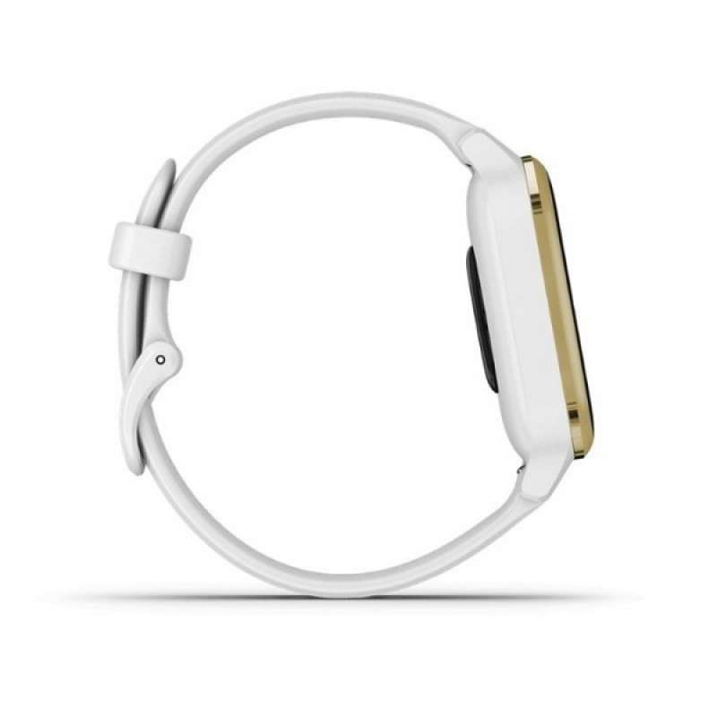 Garmin venu sq smart watch white light gold bezel Clearance