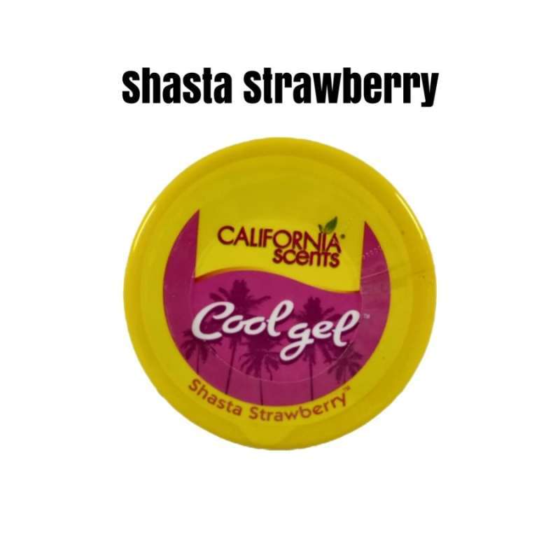 California Scents Car Scents Shasta Strawberry Cool Gel Air Freshener