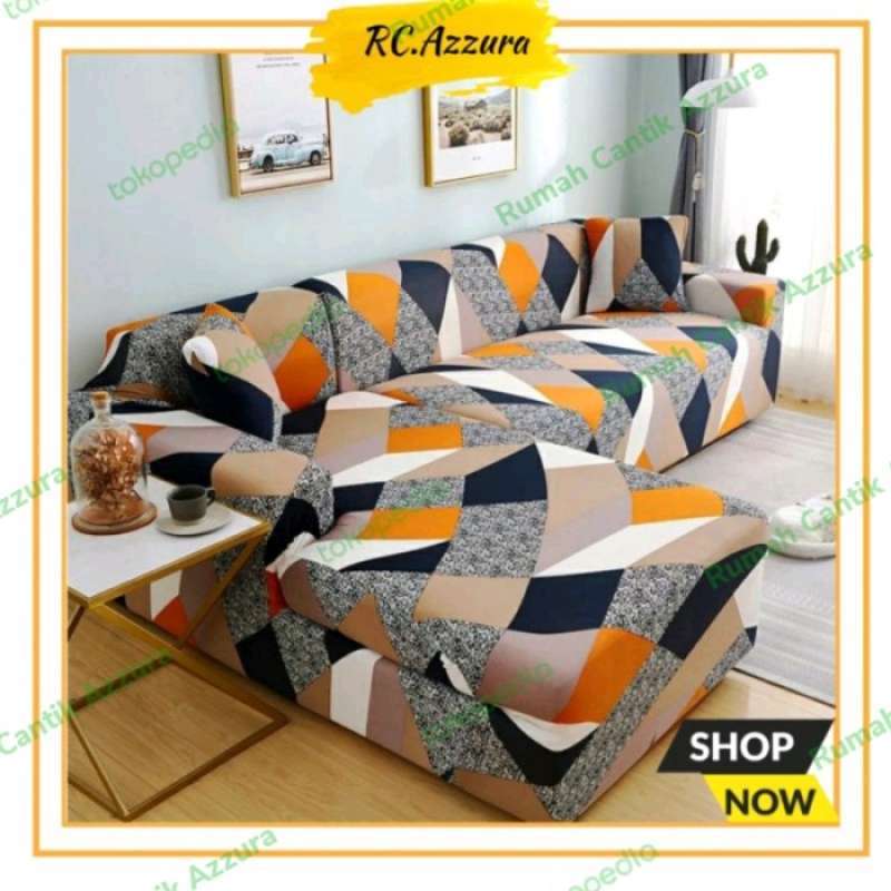 Sarung sofa outlet l shape