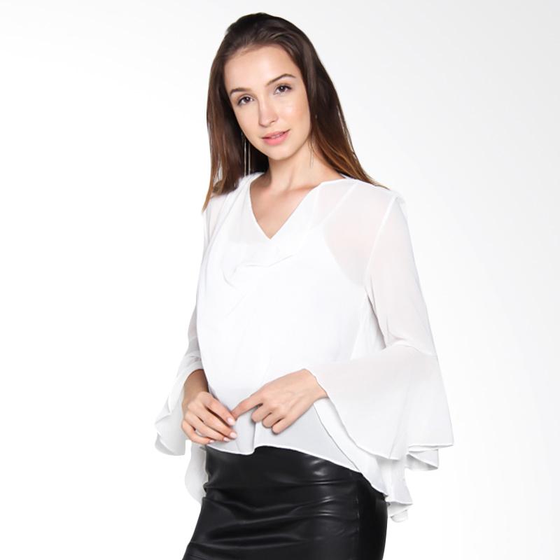 Papercut Fashion C08 Drappery Shirt 819 Blouse - White